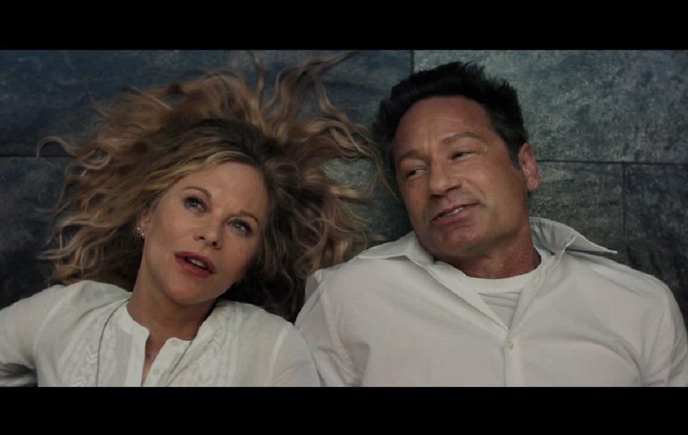 美琪賴恩與《X檔案》大衛杜楚尼合演愛情片《What Happens Later》。