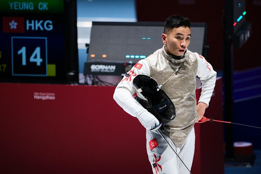 香港劍擊代表楊子加。(港協暨奧委會圖片)