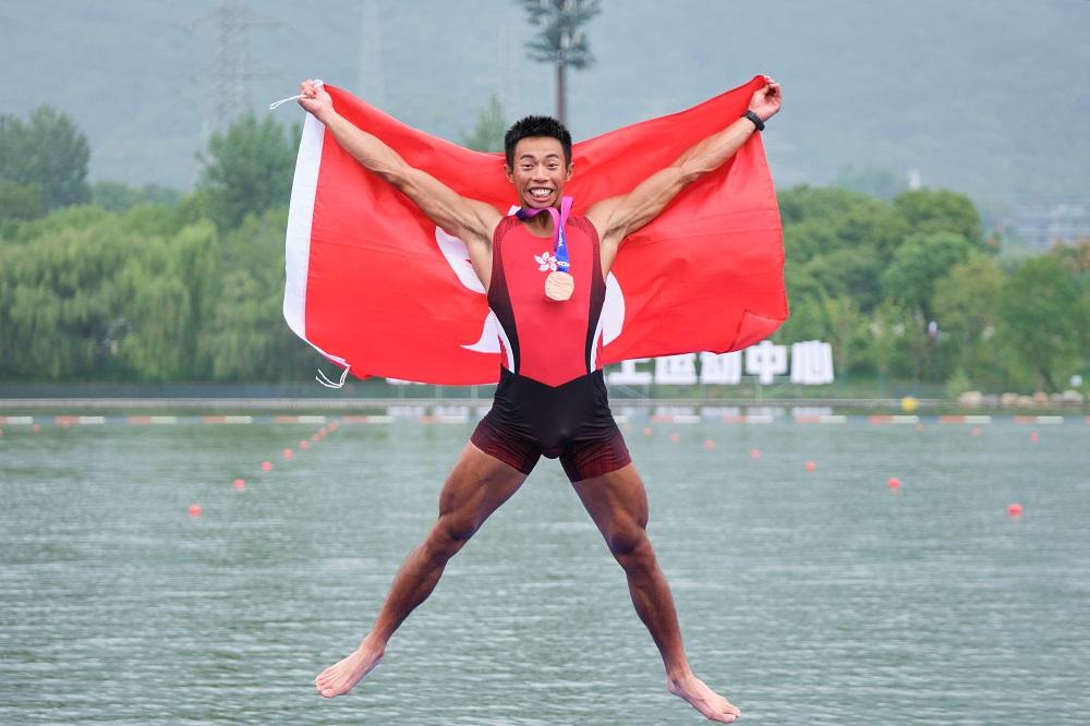 趙顯臻為香港增添銅牌。(港協暨奧委會圖片)