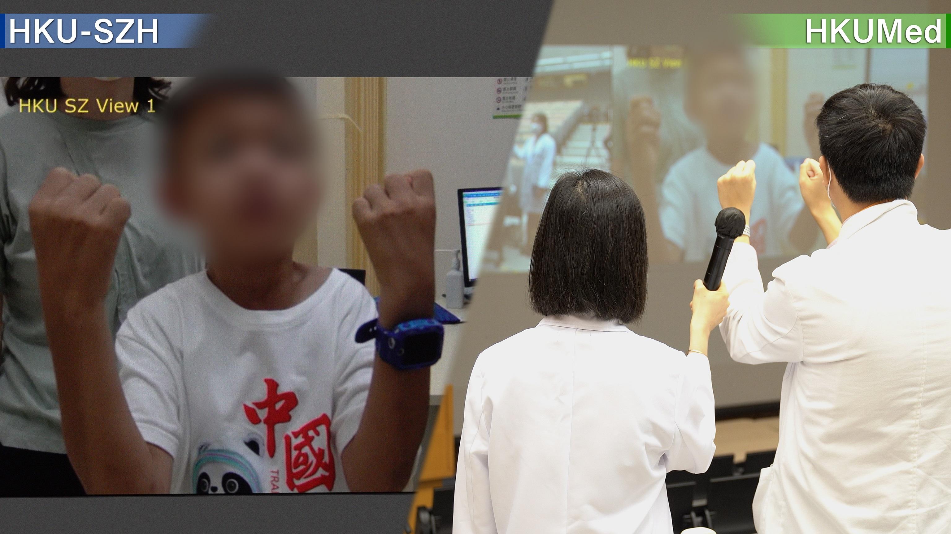 港大遙距醫療使用電訊科技提供醫療服務,如遙距問診和處方藥物,廣泛應用於內外全科醫學士課程的臨床教學。(港大提供)