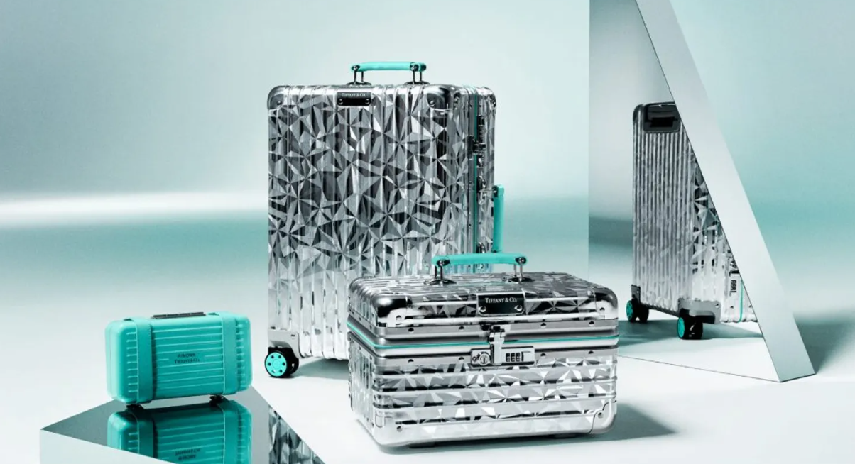 除與國際知名藝人合作,RIMOWA最新亦與高級珠寶品牌Tiffany & Co.合作推出全新旅行用品系列。(品牌圖片)