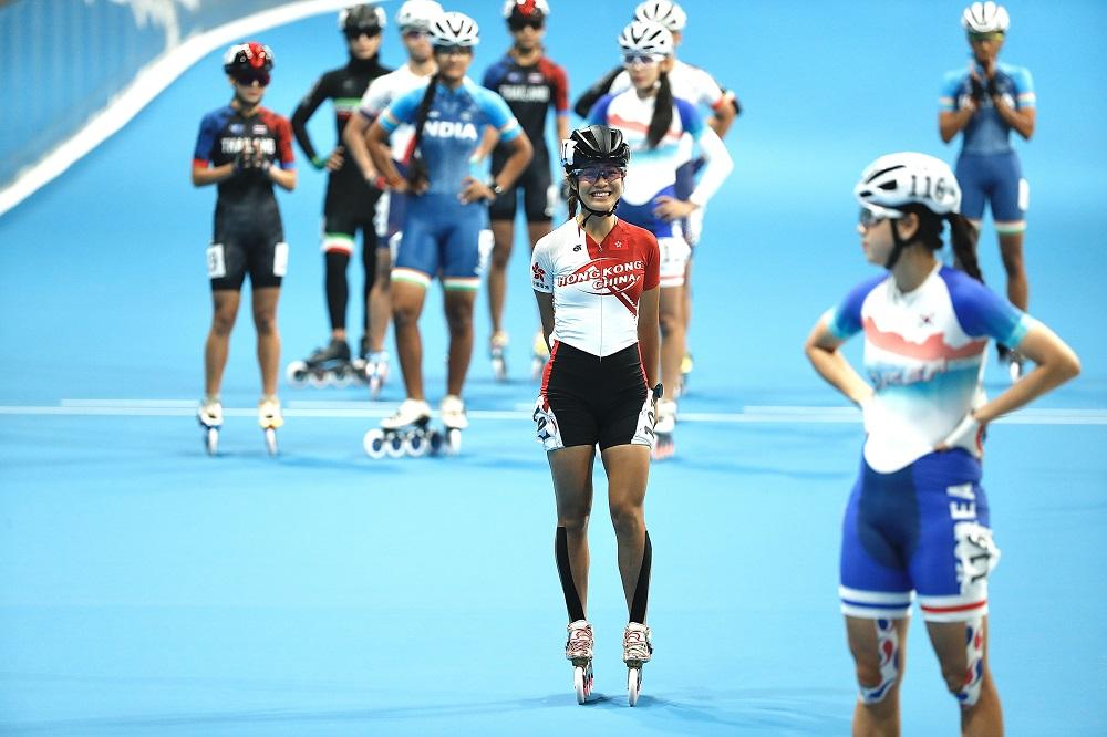 滾軸溜冰香港代表王蘊妮。(港協暨奧委會圖片)