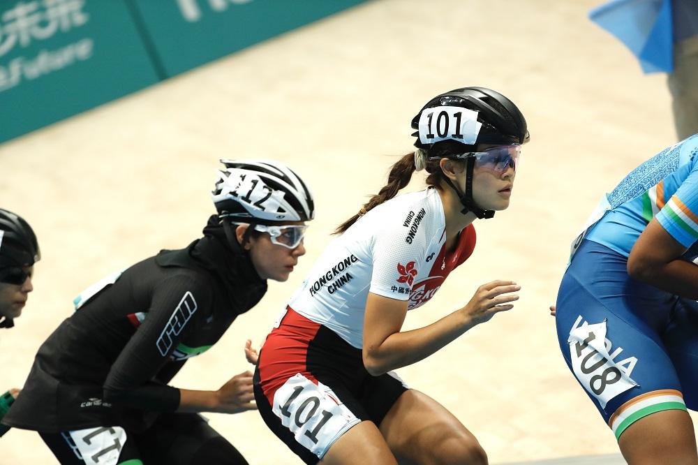 滾軸溜冰香港代表王蘊妮。(港協暨奧委會圖片)