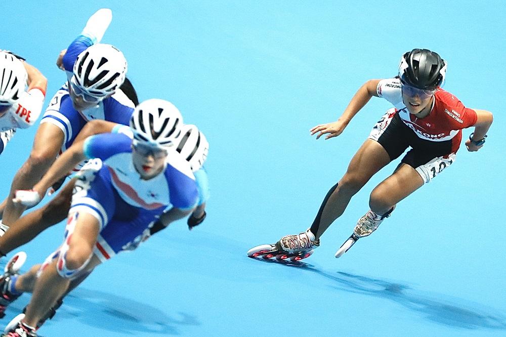 滾軸溜冰香港代表王蘊妮。(港協暨奧委會圖片)