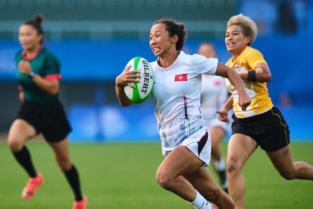 香港七欖女隊銅牌戰贏泰國。(港協暨奧委會圖片)