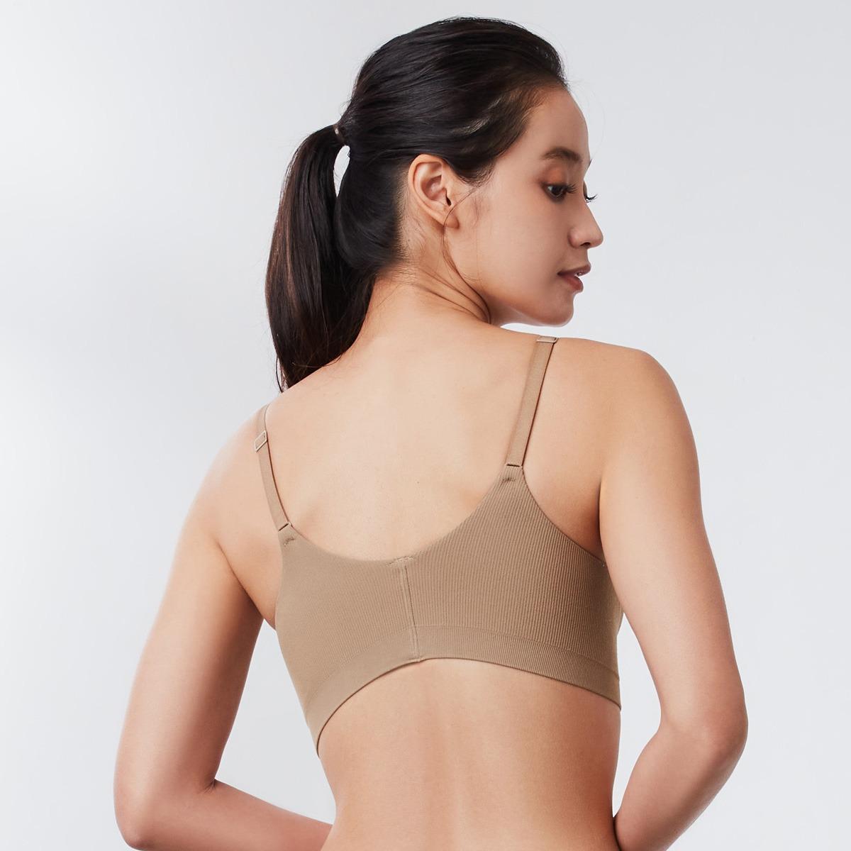 Sustainable REherbafoam& REextraSkin W-Shape Support Seamless Knit Bra Top $348