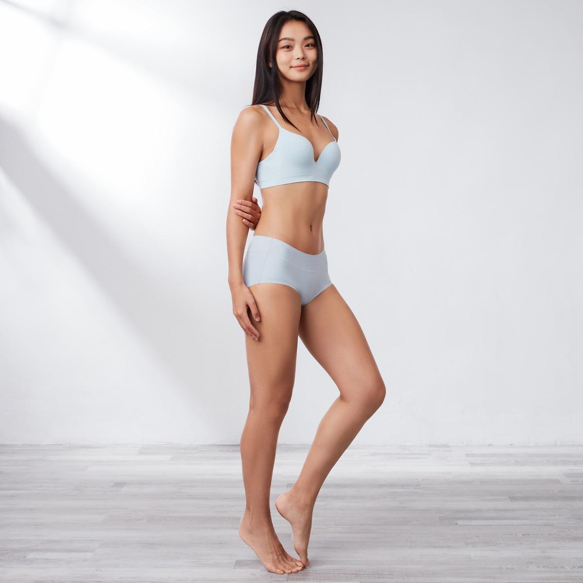 Sustainable REherbafoam & REextraSkin W-Shape Support Seamless Knit Lightly Lined Bra $368
