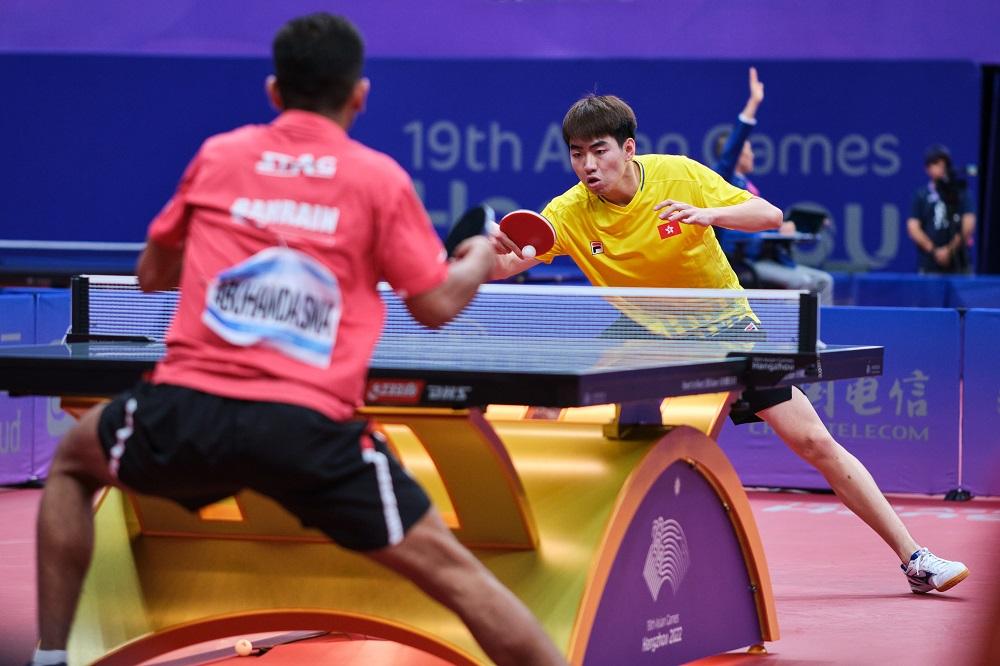 香港男子乒乓球代表姚鈞濤。(港協暨奧委會圖片)