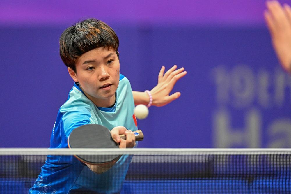 香港女子乒乓球代表杜凱琹。(港協暨奧委會圖片)