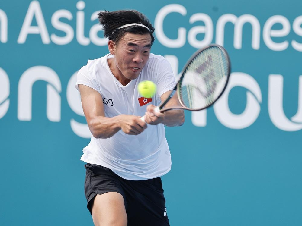 香港網球代表黃澤林。(港協暨奧委會圖片)