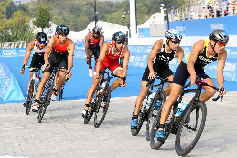 香港三項鐵人代表伍泰龍。(港協暨奧委會圖片)