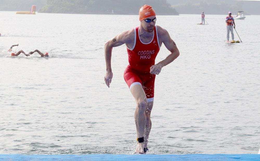 香港三項鐵人代表奧斯卡。(港協暨奧委會圖片)