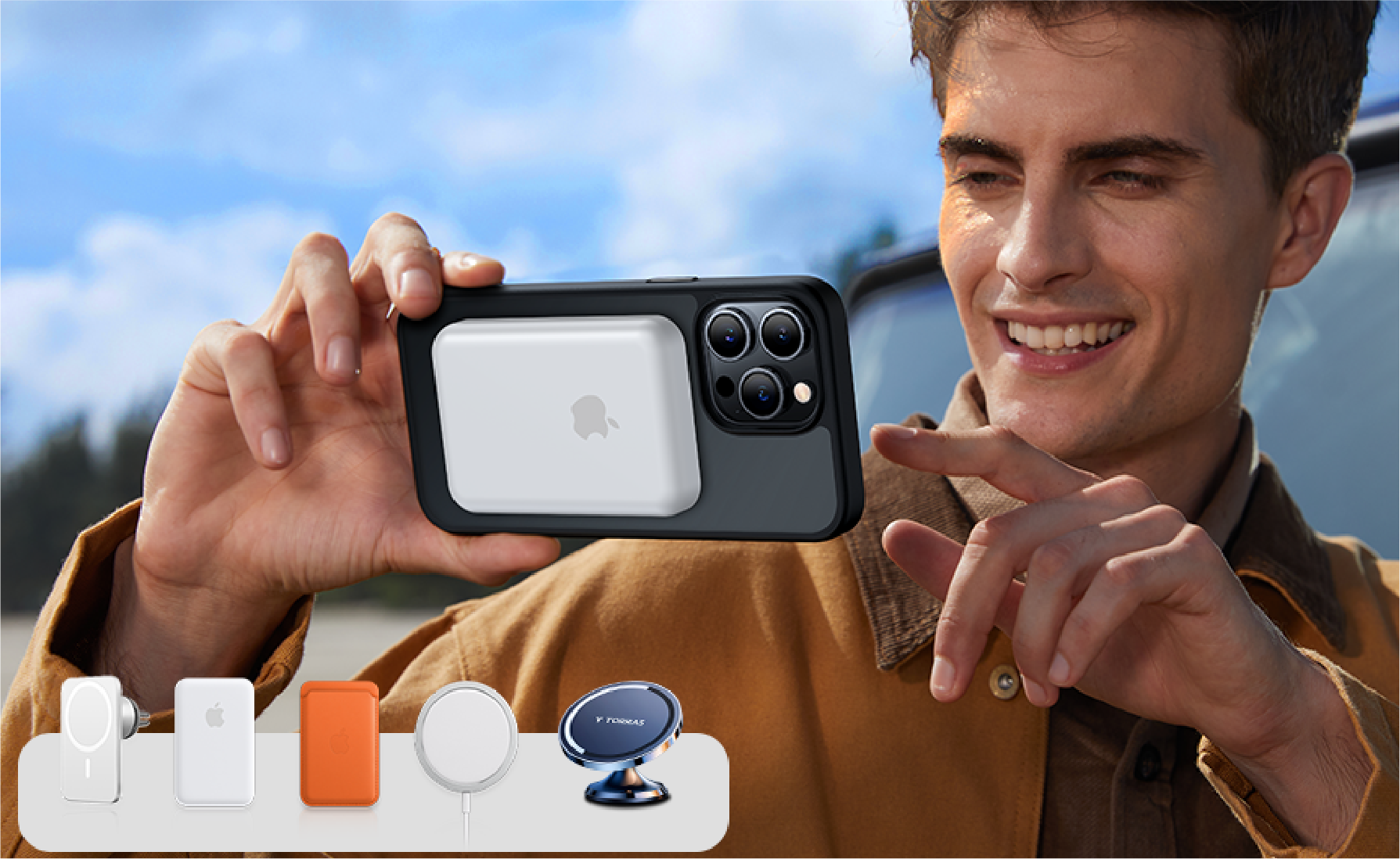 獨家磁場結構專利,兼容任何MagSafe配件。