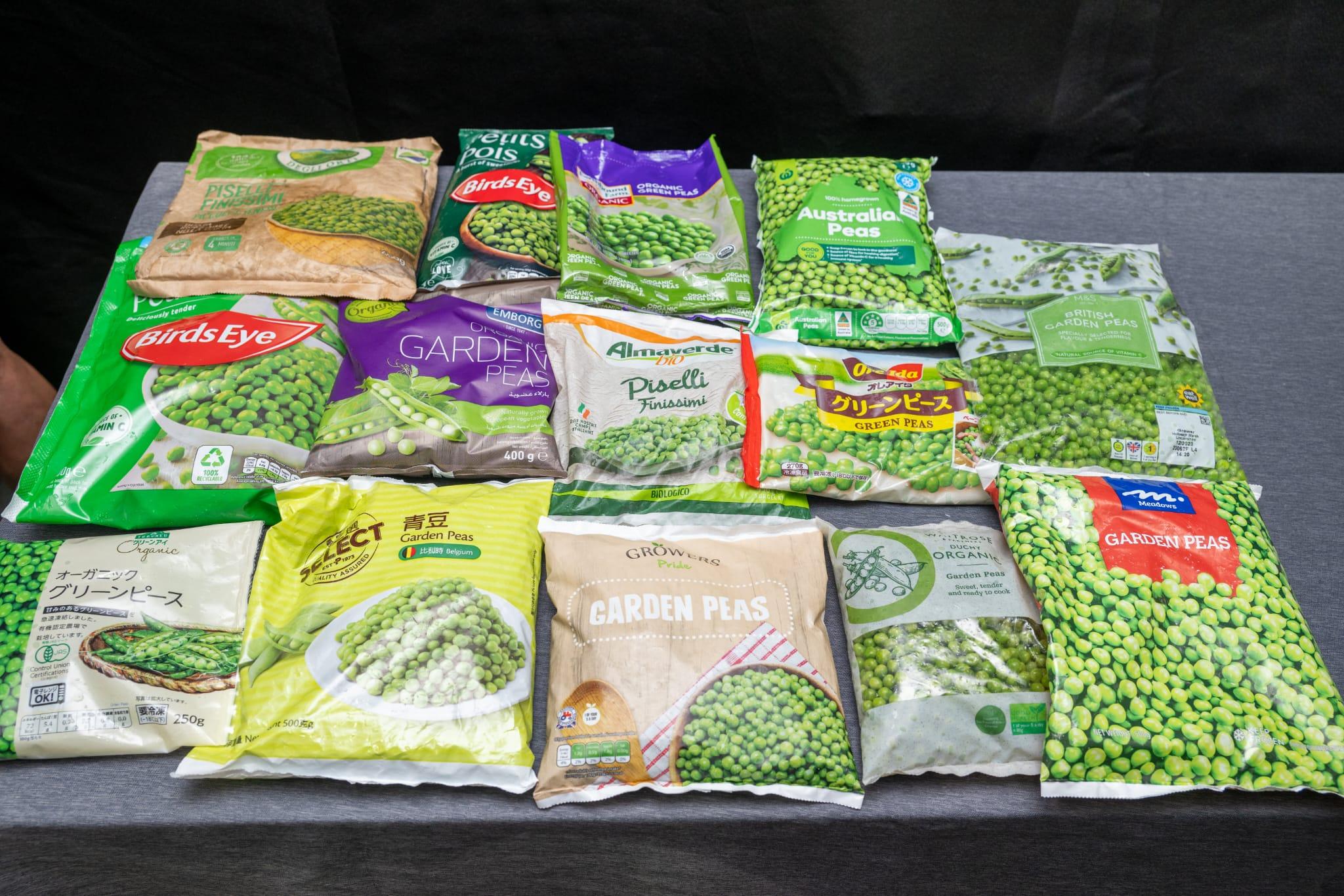 馬莎冷凍甜粟米粒及豌豆粒樣本總評最低分。(陳奕釗攝)