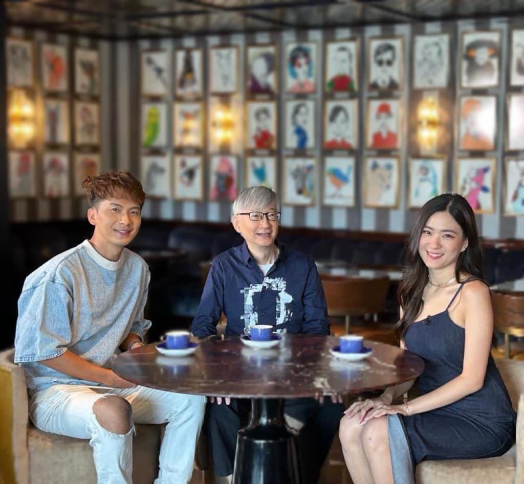 徐日勤、周吉佩接受主持訪問。