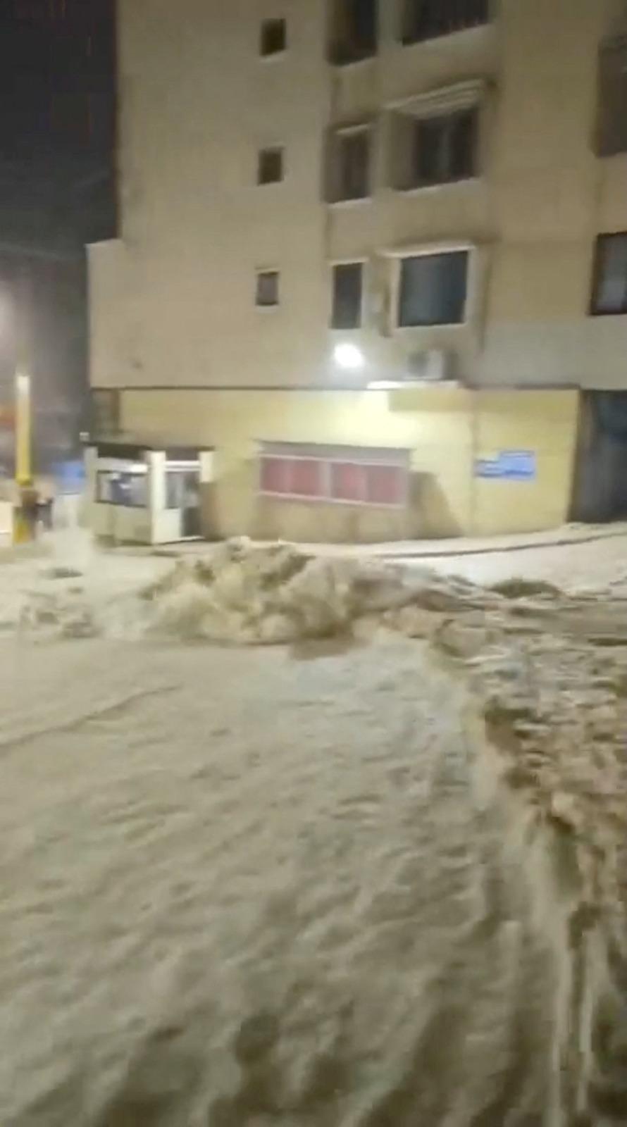 11號颱風「海葵」以熱帶風暴級強度,登陸福建省東山縣沿海。(路透社)