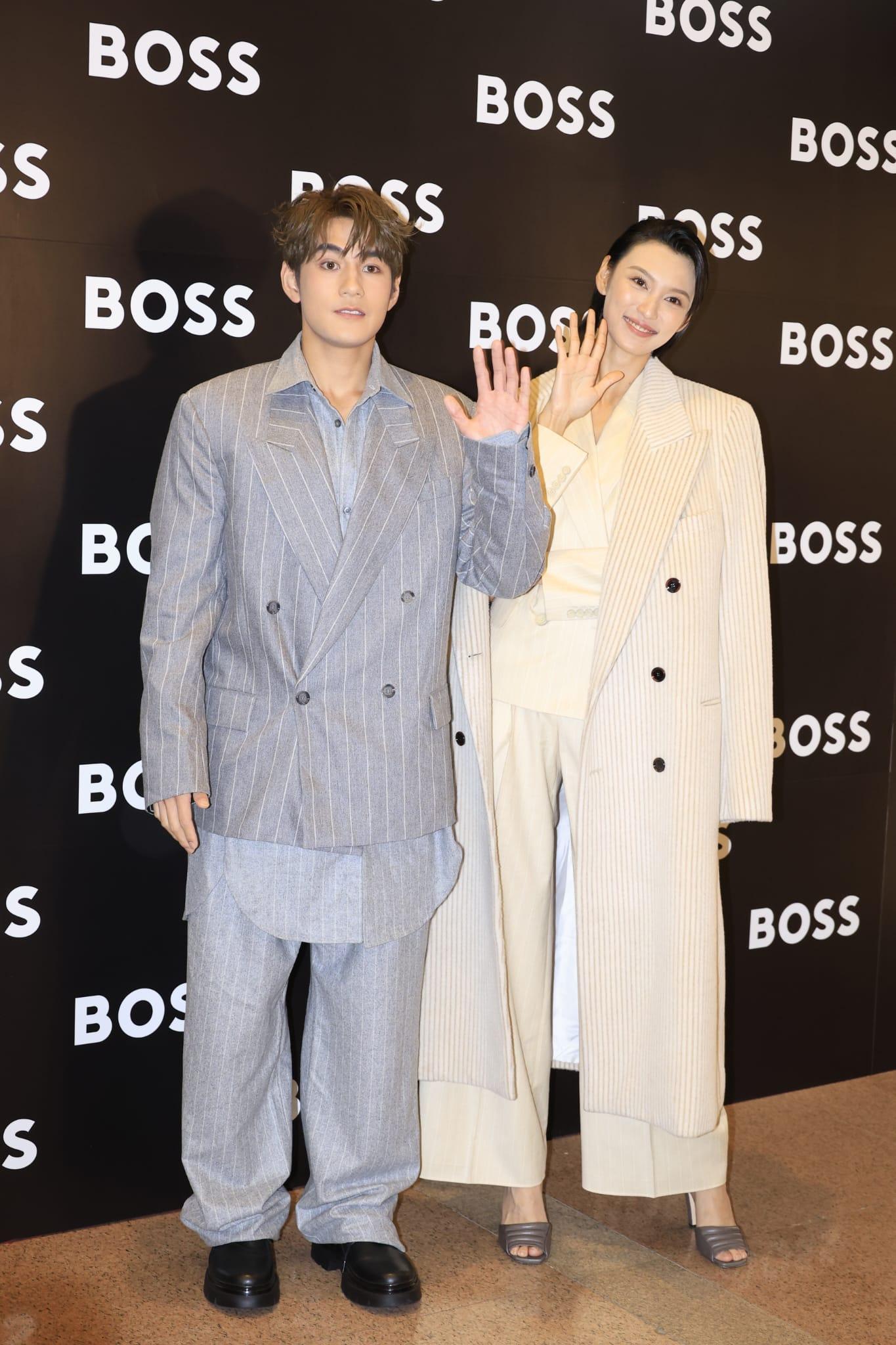 Jeffrey與王丹妮出席時裝品牌活動。(林俊源攝)