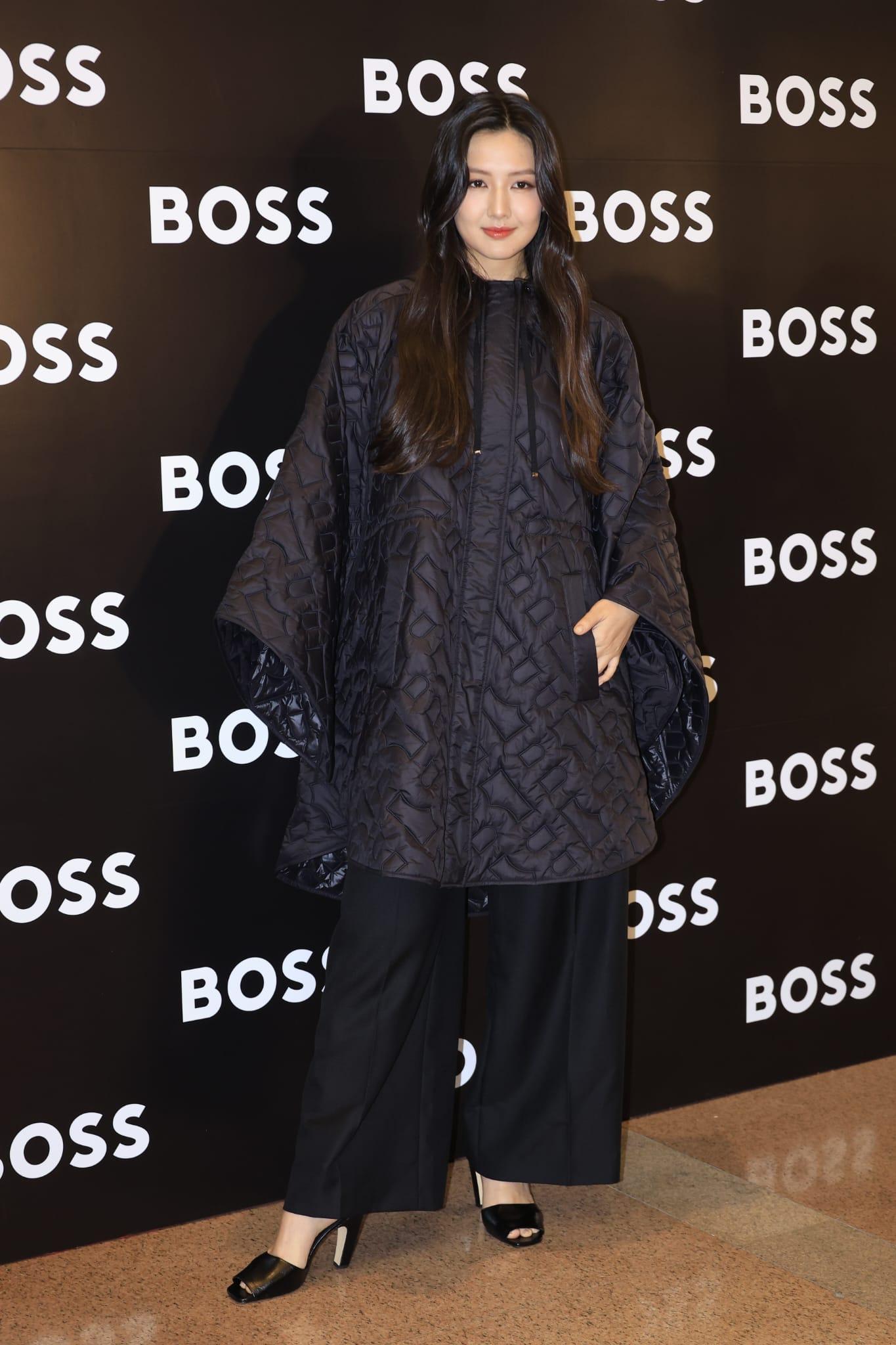 譚旻萱出席時裝品牌店開幕活動。(林俊源攝)