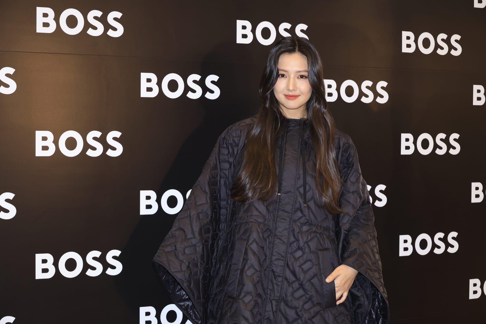 譚旻萱出席時裝品牌店開幕活動。(林俊源攝)