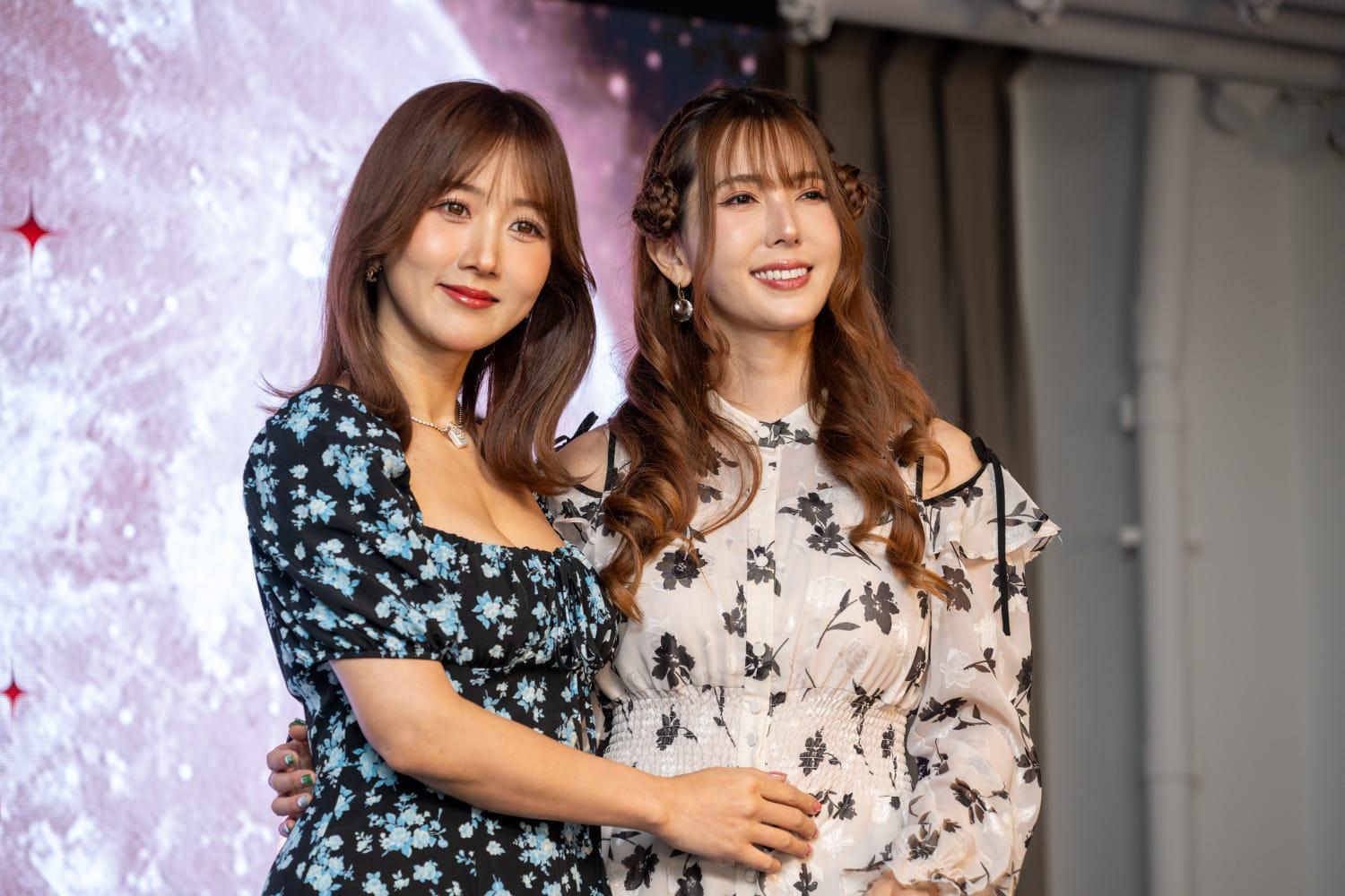 日本AV女神波多野結衣、大槻響舉行15周年粉絲見面會。(陳奕釗攝)