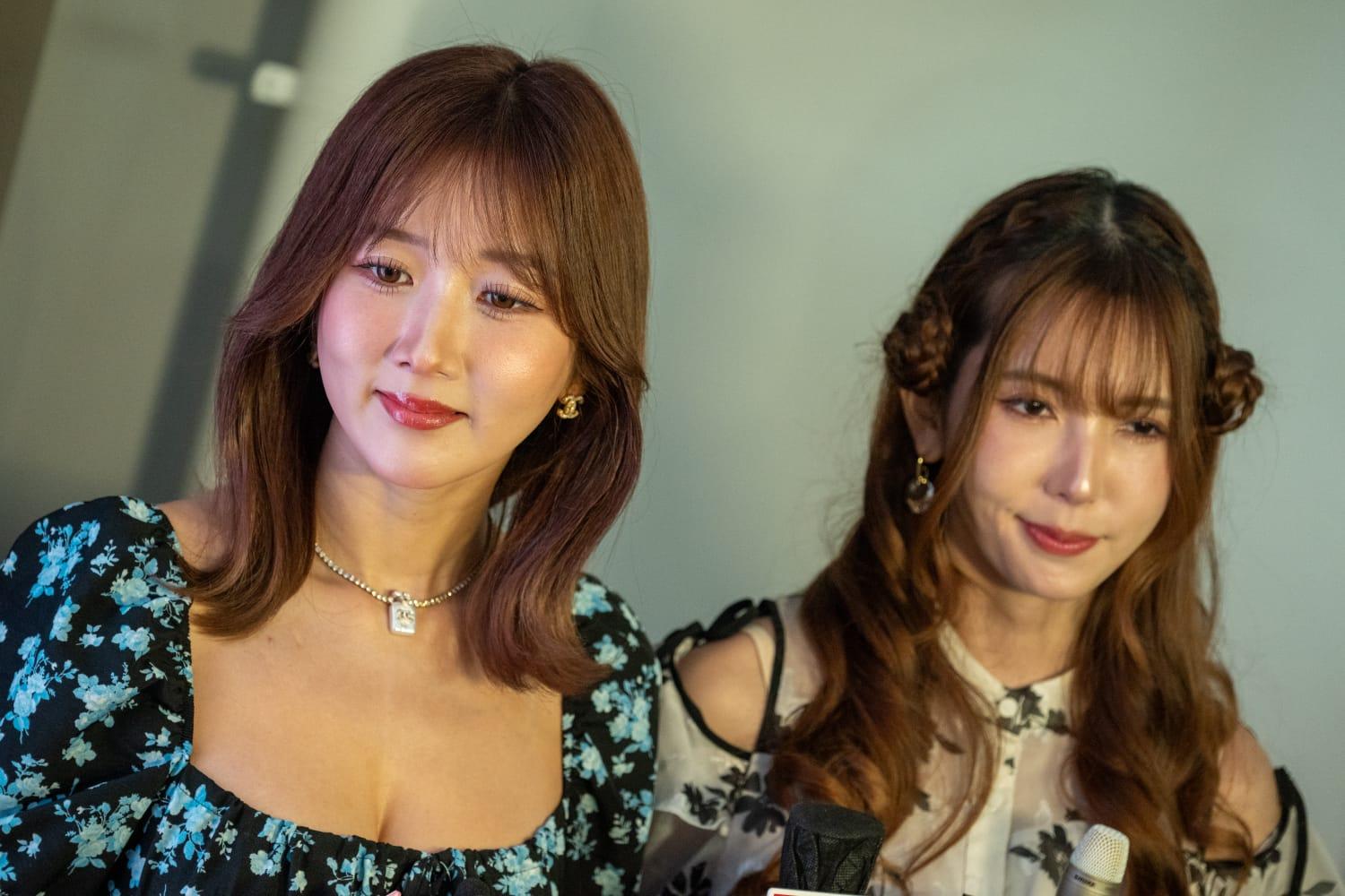 日本AV女神波多野結衣、大槻響舉行15周年粉絲見面會。(陳奕釗攝)