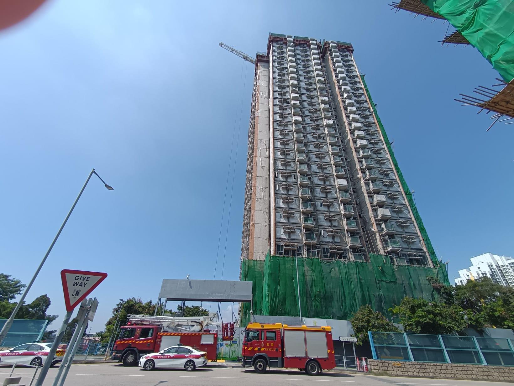 工業意外|洪水橋地盤男工人遭石屎擊斃 勞工處正調查意外原因 (更新)