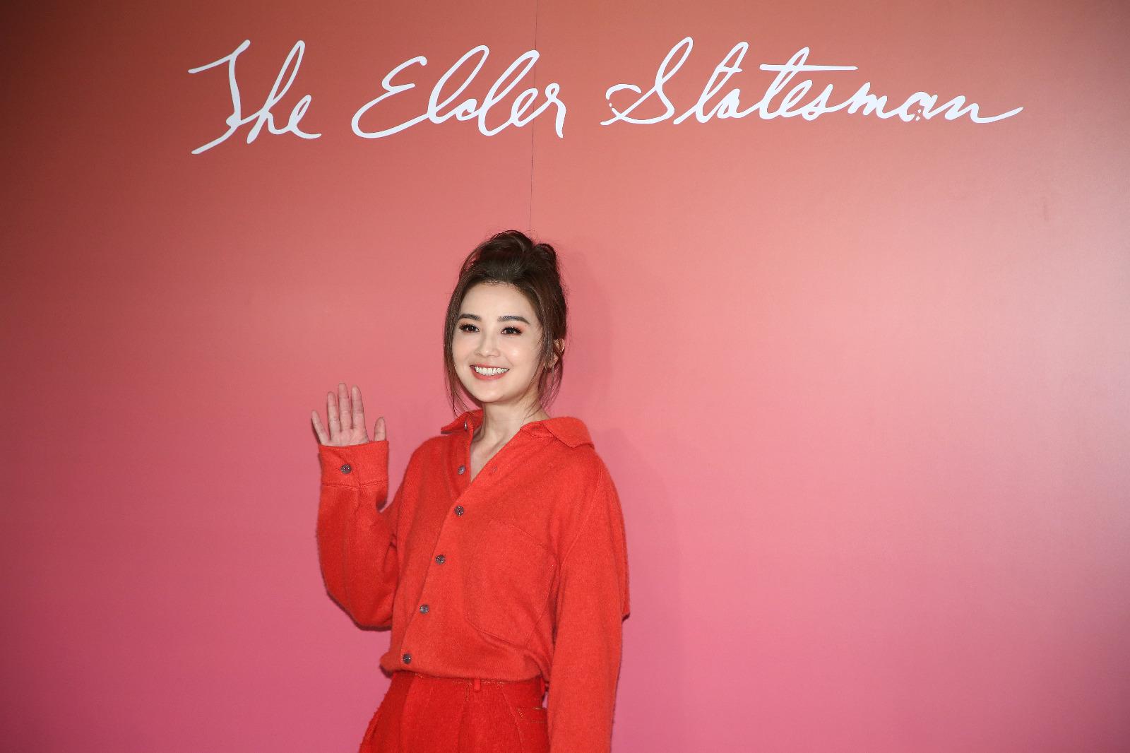 阿Sa出席時裝品牌活動,但表明不受訪問。(董立華攝)