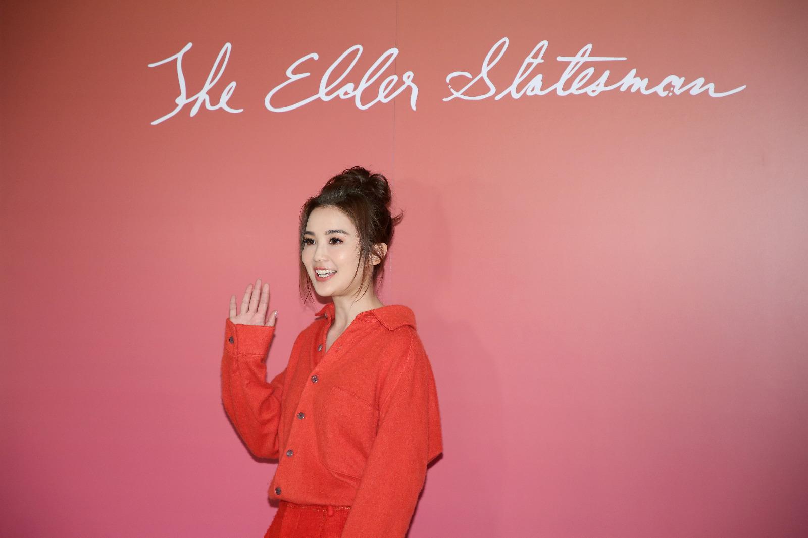 阿Sa出席時裝品牌活動,但表明不受訪問。(董立華攝)