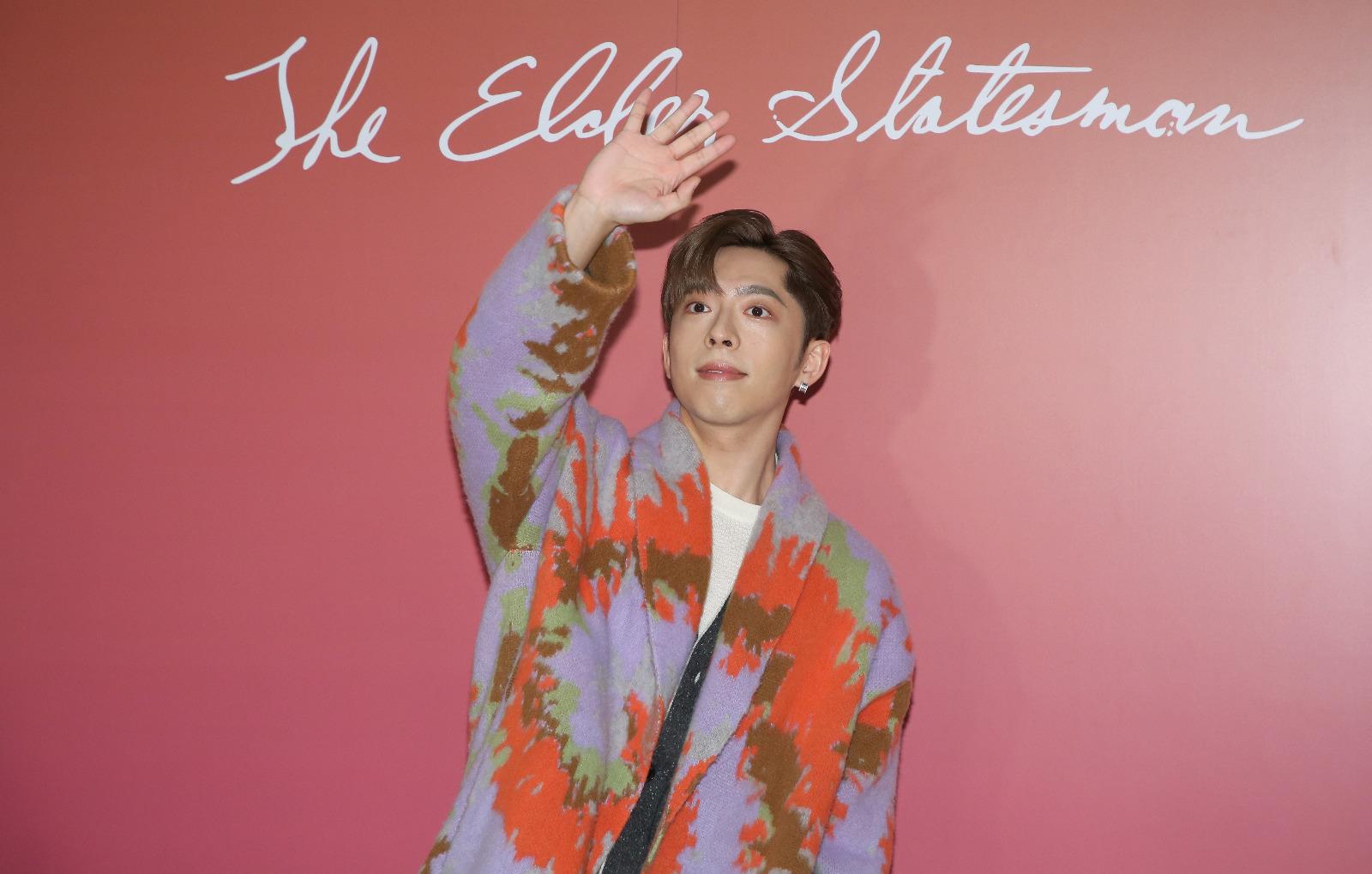 Edan呂爵安出席時裝品牌發布活動。(董立華攝)