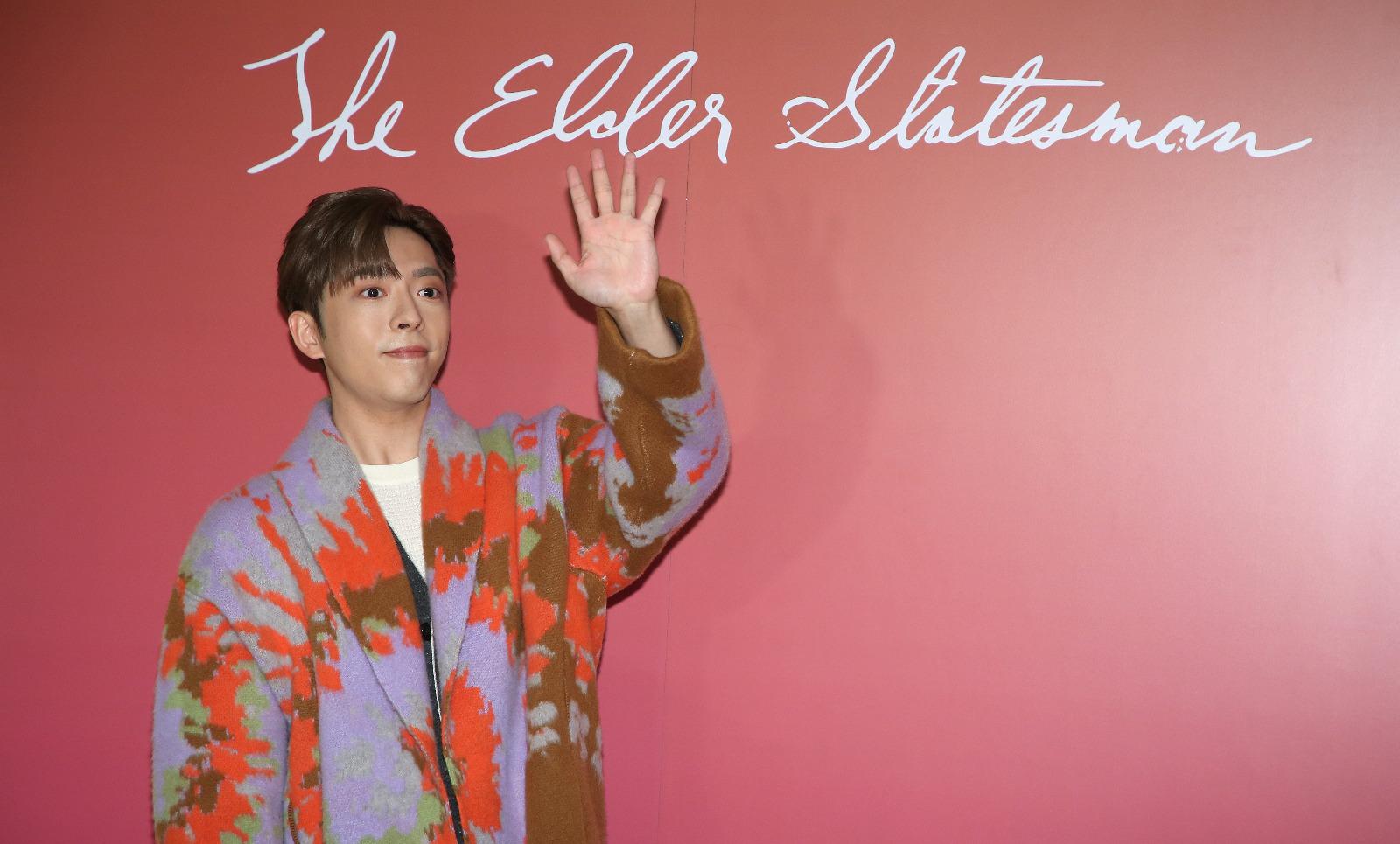 Edan呂爵安出席時裝品牌發布活動。(董立華攝)