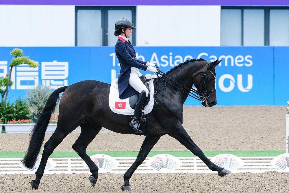 香港馬術盛裝舞步代表陳萃彥。(香港賽馬會圖片)