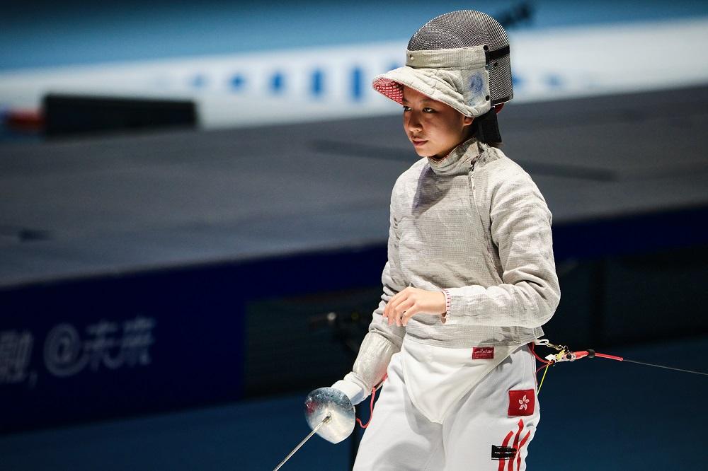 香港劍擊代表梁洛文。(港協暨奧委會圖片)