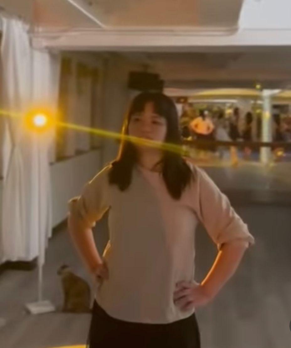 阿儀昨日PO自己跳拉丁舞的照片及影片。