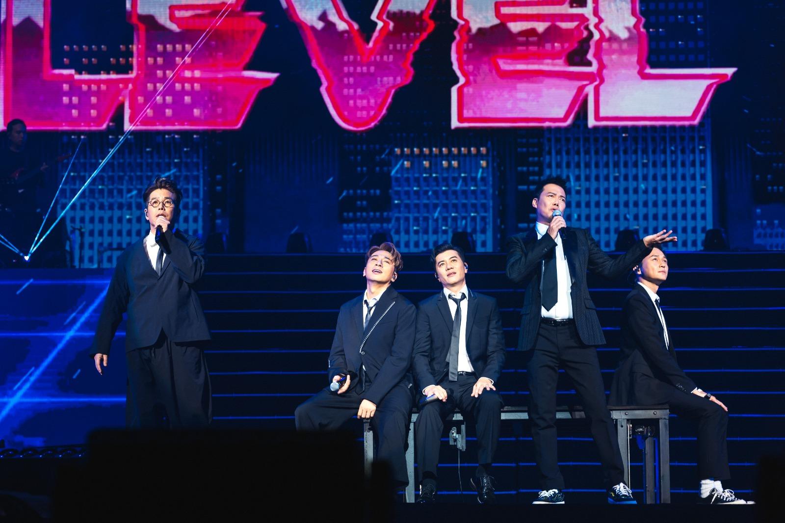 五位「大灣區哥哥」分別演唱代表作品,整晚合共唱出19首歌曲。