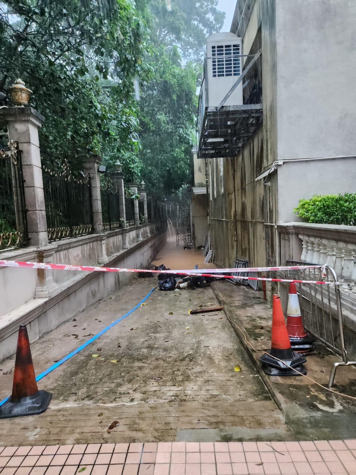 大埔新峰花園2期停水停電 居民指獲通知或需1星期恢復(受訪者提供圖片)