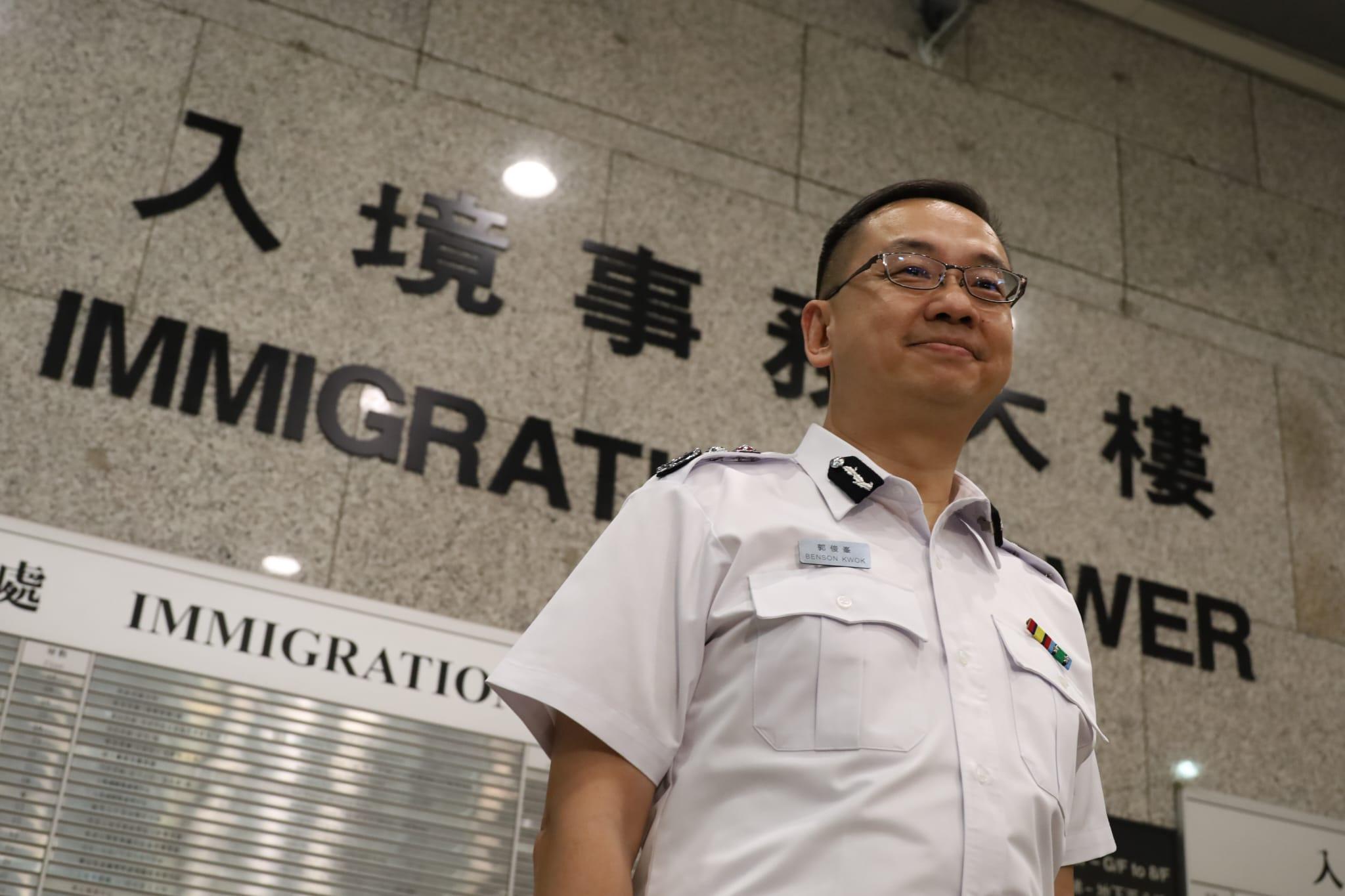 郭俊峯上任入境處處長 短期內推新措施提升簽發身份證處理能力