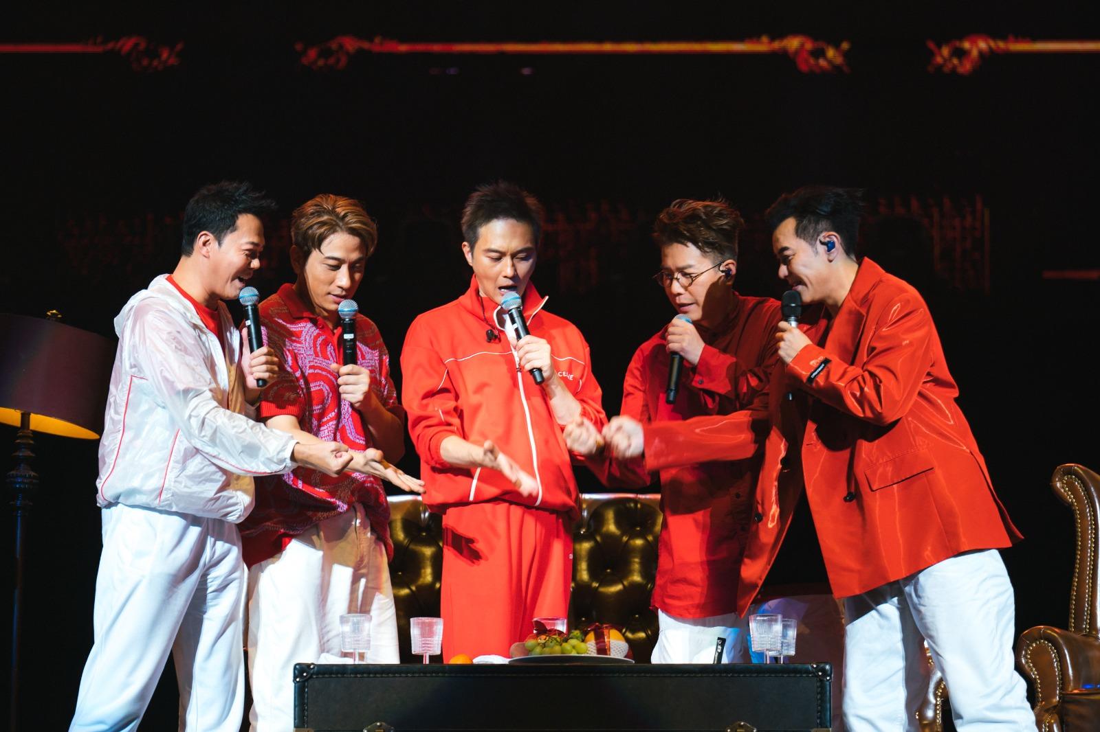 五位「大灣區哥哥」唱出多首耳熟能詳的經典歌曲。