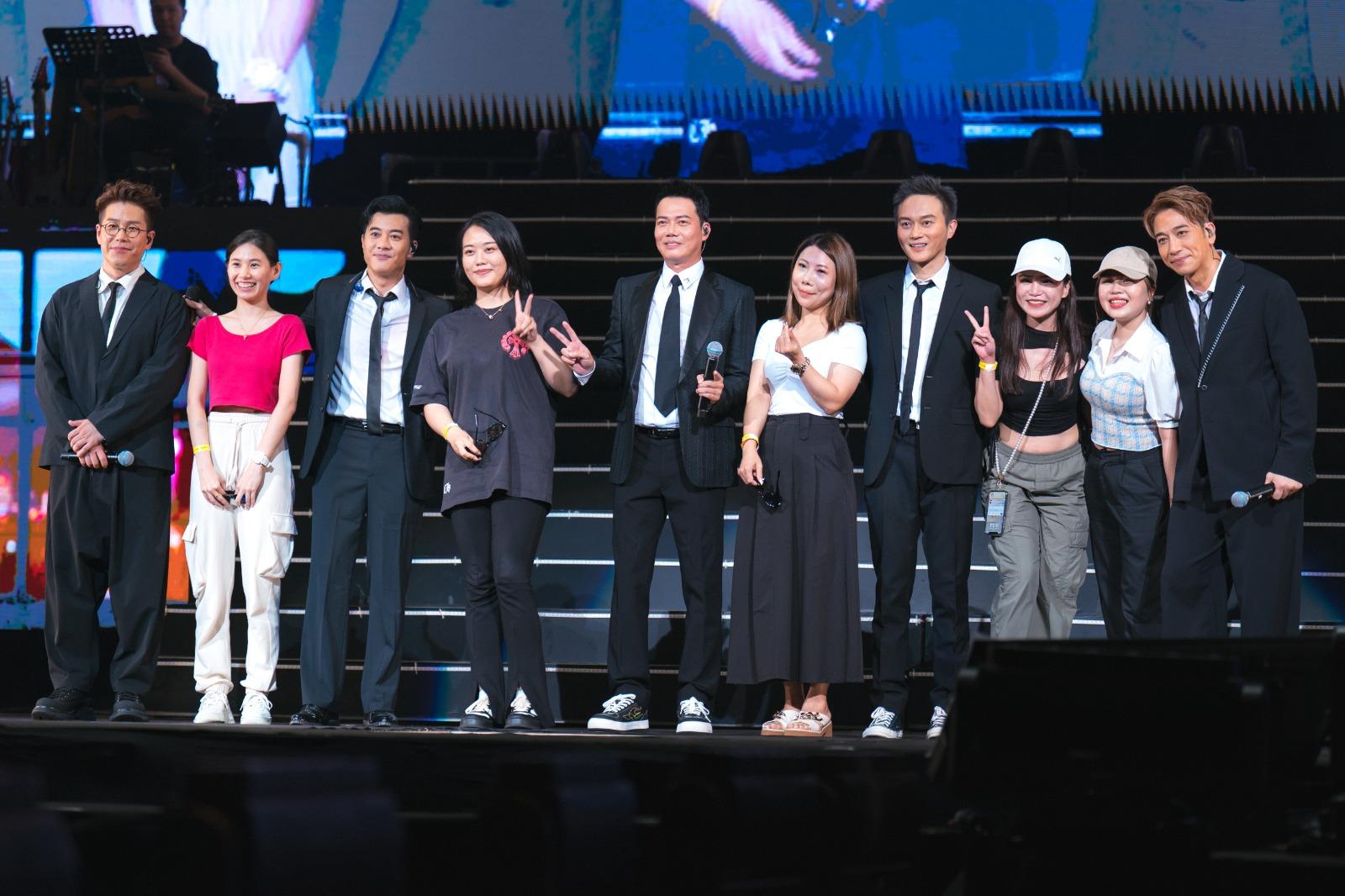 五位「大灣區哥哥」分別演唱代表作品,整晚合共唱出19首歌曲。