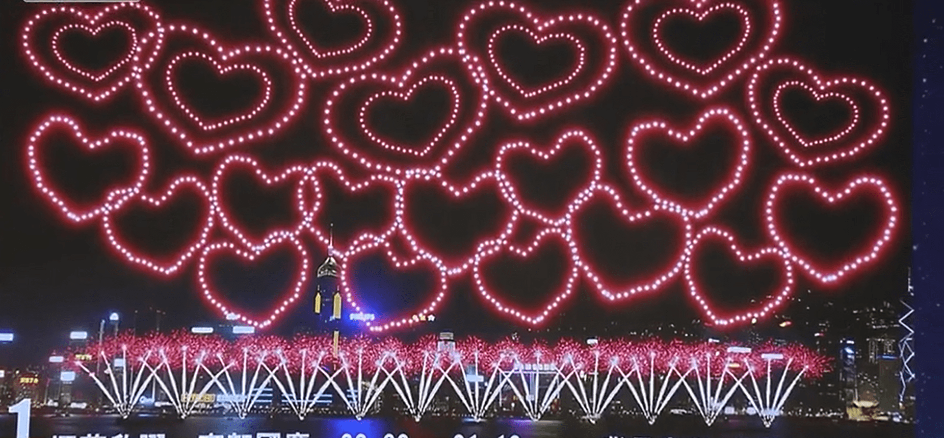 香港夜繽紛|國慶煙花23分鐘將發放逾3萬枚 預算1800萬元(Now新聞台截圖)