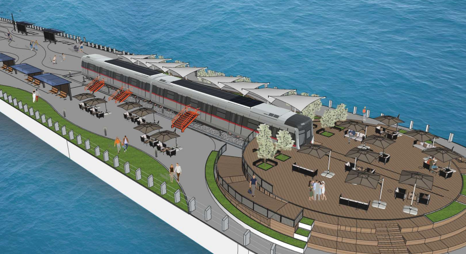 兩卡「烏蠅頭」車廂日後為公眾提供可用空間(發展局設計圖)