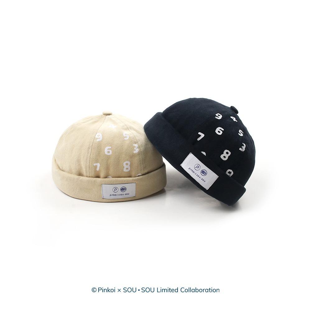 number life【Pinkoi x SOU・SOU】number life 十數昆磨毛水兵帽