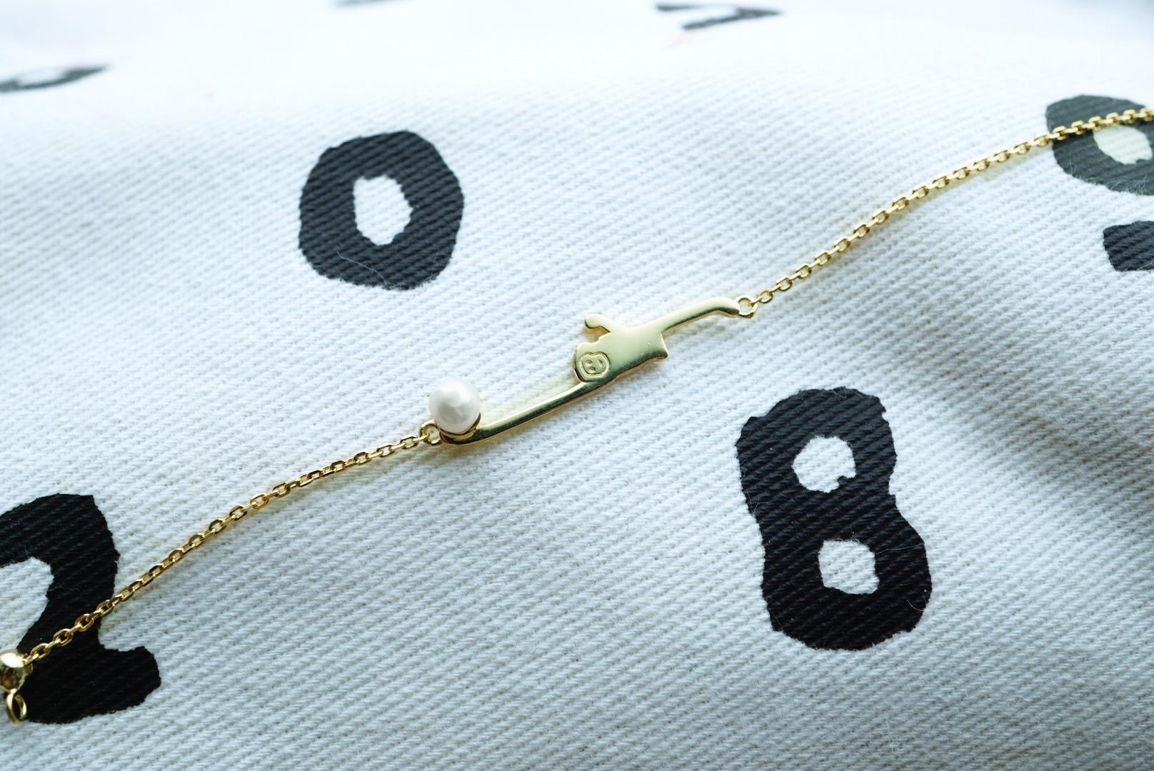 sdori【Pinkoi x SOU・SOU】珍珠純銀長臂猴手鏈