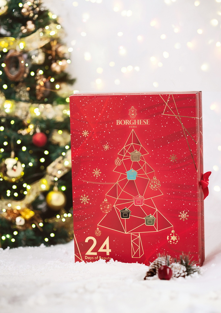 聖誕倒數月曆2023|BORGHESE 佳節幸福之門聖誕倒數月曆 $985(價值$3,125)