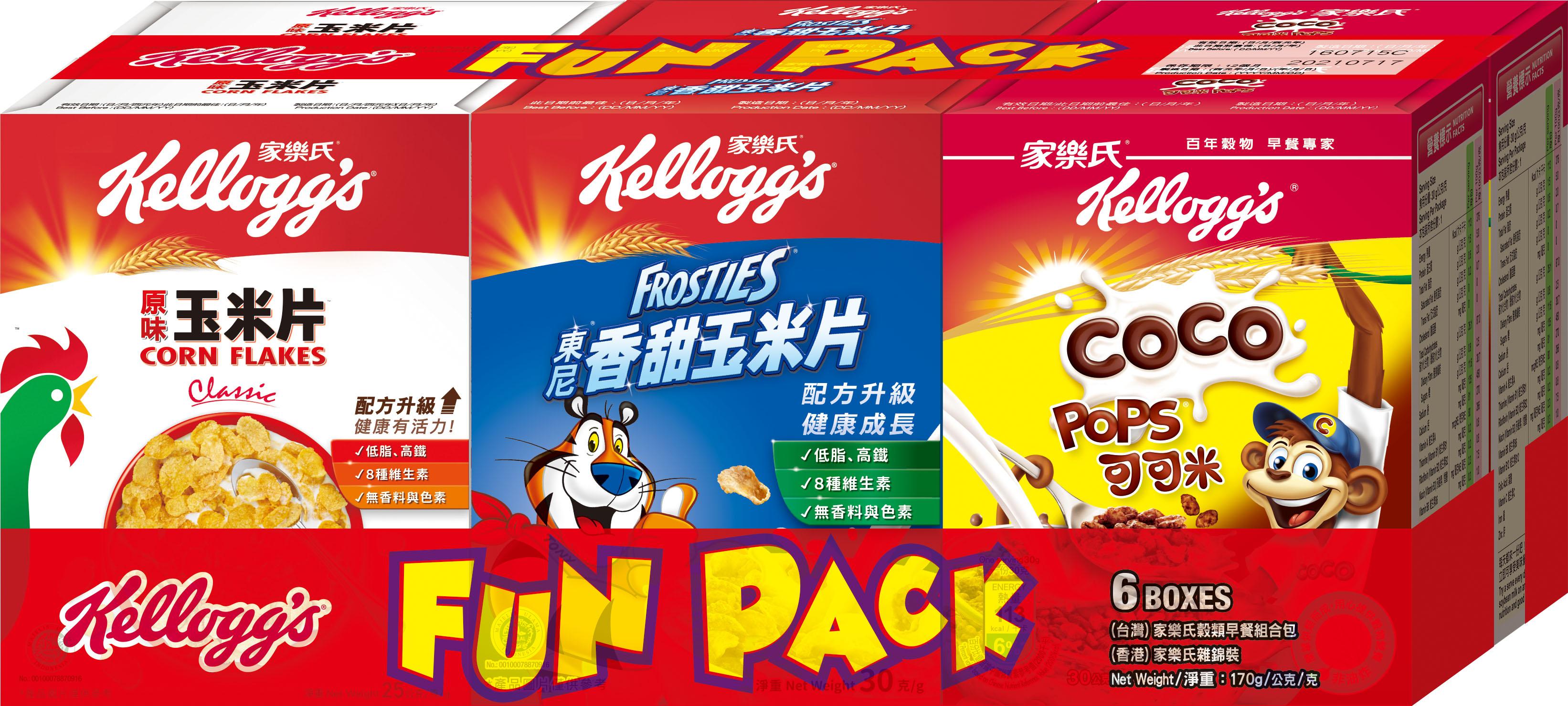 家樂氏六包裝什錦穀類片