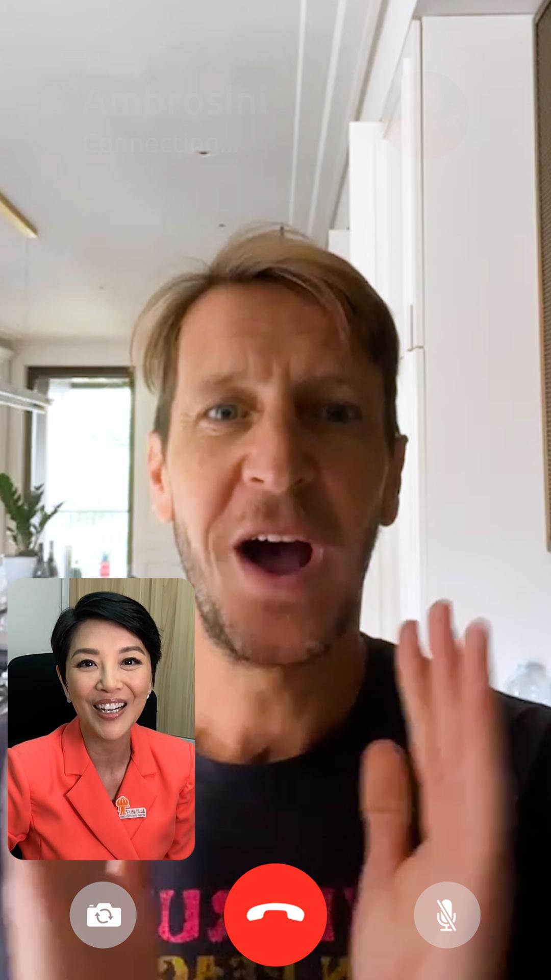 岩布仙尼稱港人為「My Friend」。