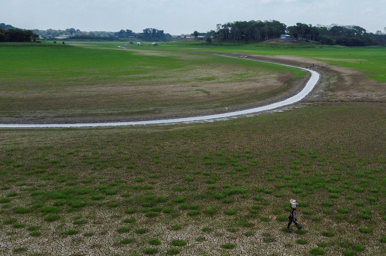 巴西亞馬遜州部分河流乾涸。(資料圖片)