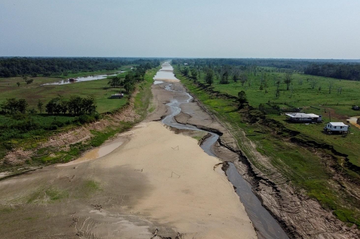 巴西亞馬遜州部分河流乾涸。(資料圖片)