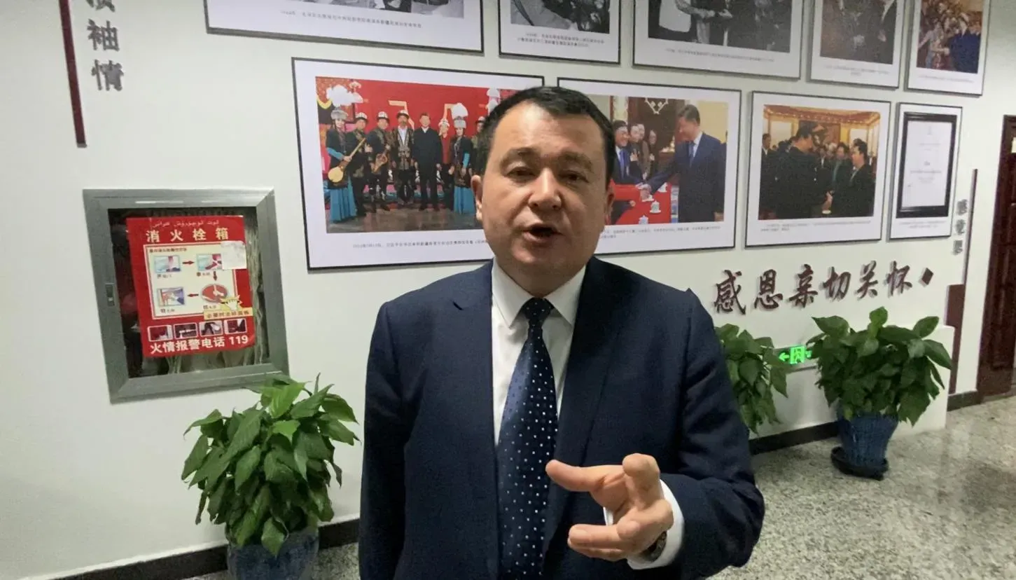 新疆藝術劇院木卡姆藝術團團長地力下提·帕爾哈提。(圖/李宗芳攝)