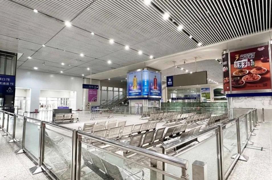 新虎門站的南、北站房通用後,能最高能容納由3,000人至5,000人。(圖片來源:廣州地鐵微信官網)