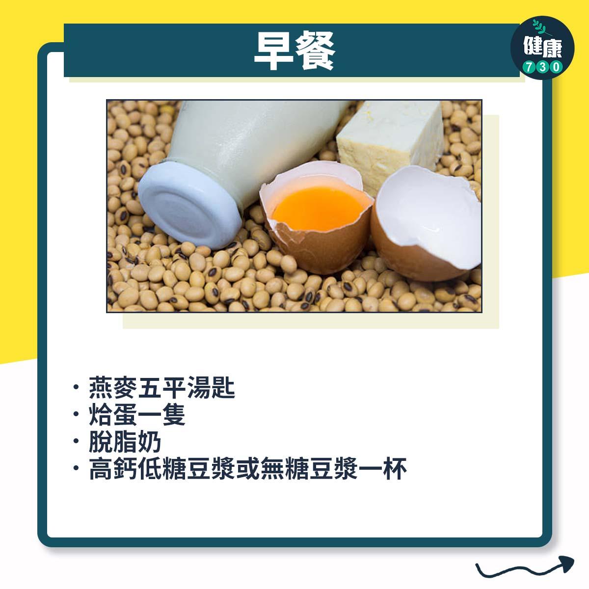 減肚腩餐單參考